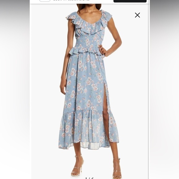 Nordstrom Floret Studio Luna Midi Dress - Picture 1 of 10